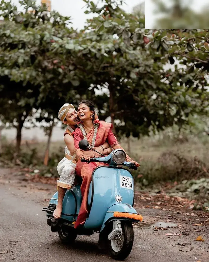 Indian wedding couple celebration